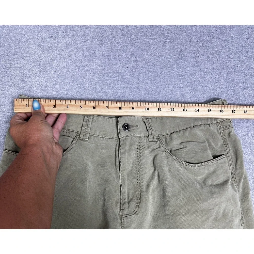 Tommy Bahama Pants Mens 35 Green‎ Relaxed Straight Casual Tencel Cotton Blend